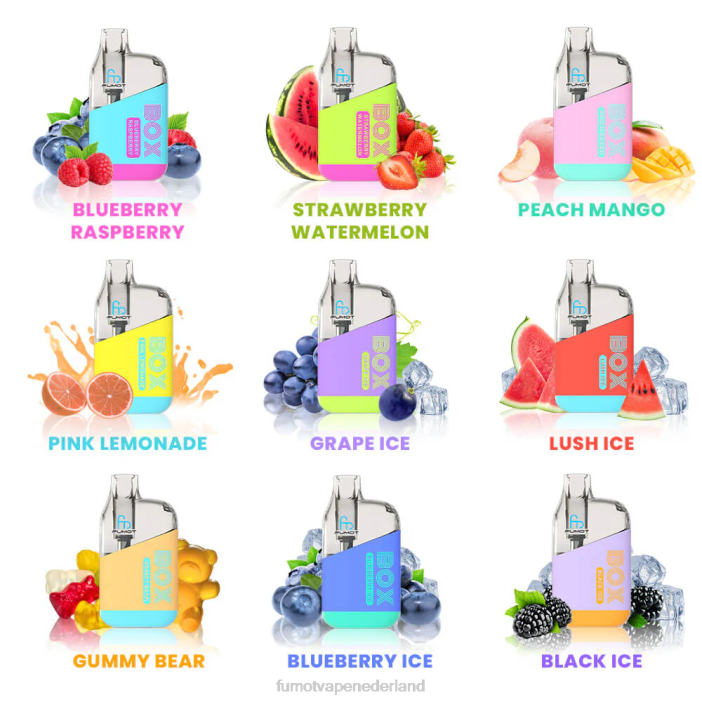 Fumot Vape Kopen - Fumot Tornado doos 10000 wegwerp vape pod - 20ml (1 stuk) 2P42352 roze limonade