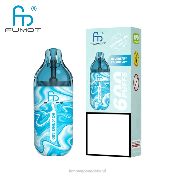 Fumot Store - Fumot Volcano 600 tpd-conforme wegwerpvape - 2 ml (set van 3 stuks) 2P42290 Citroen limoen