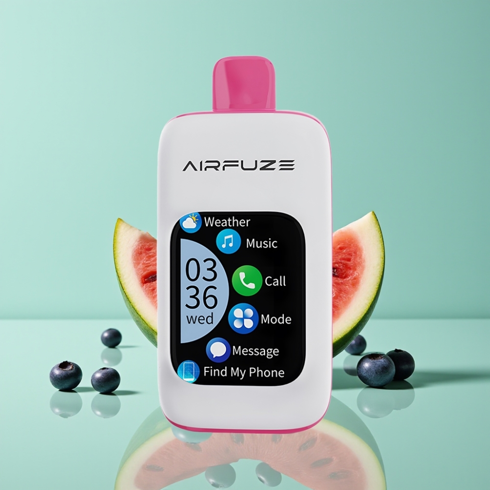 AirFuze Smart 30000 Puffs Disposable Pod Touchscreen Type-C Blauwe Bes Watermeloen