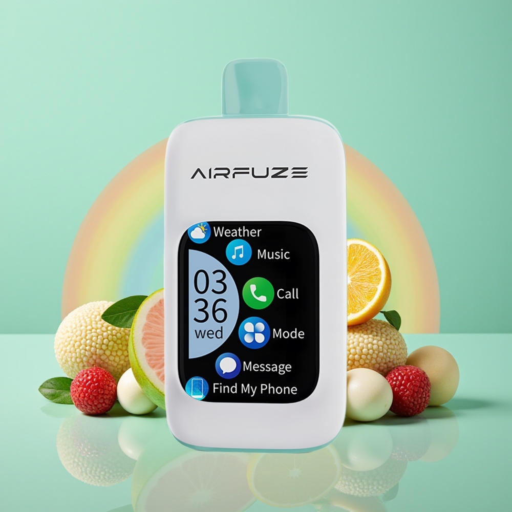 AirFuze Smart 30000 Puffs Disposable Pod Touchscreen Type-C Rainbow Fruit Burst