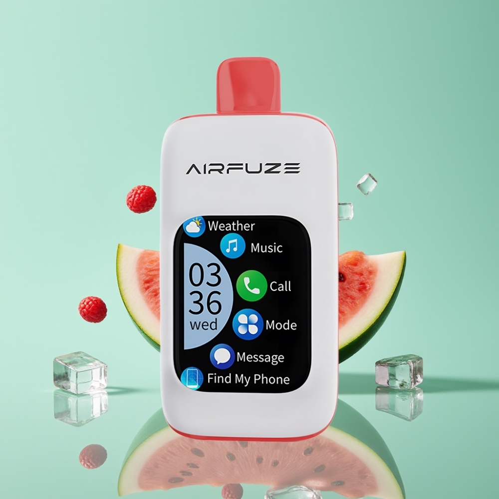 AirFuze Smart 30000 Puffs Disposable Vape Watermelon Ice 5% Nicotine 900mAh Type-C Touch Screen