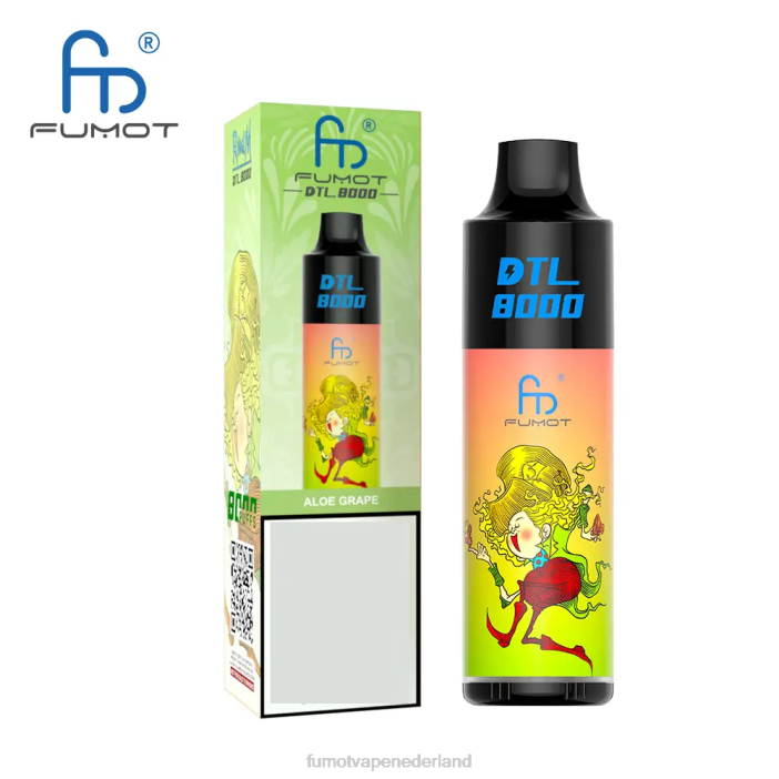 Fumot Netherlands - Fumot DTL 8000 wegwerp-vape-pen - 16 ml (1 stuk) 2P42416 bosbessen munt