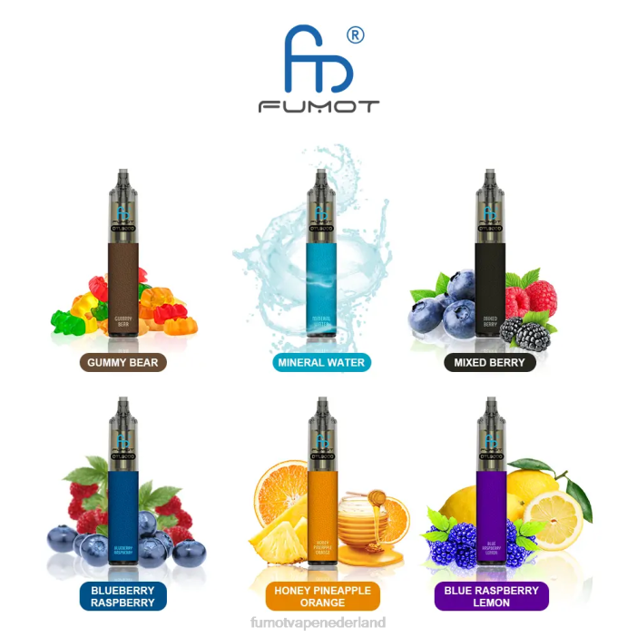 Fumot Netherlands - Fumot DTL wegwerp vape-pen 9000- 18ml (1 stuk) 2P42376 druiven energie