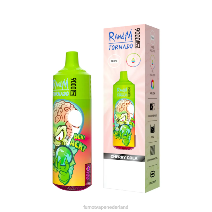 Fumot Store - Fumot Tornado 1 stuk 9000 pro 18 ml wegwerpvape 2P42230 stromango