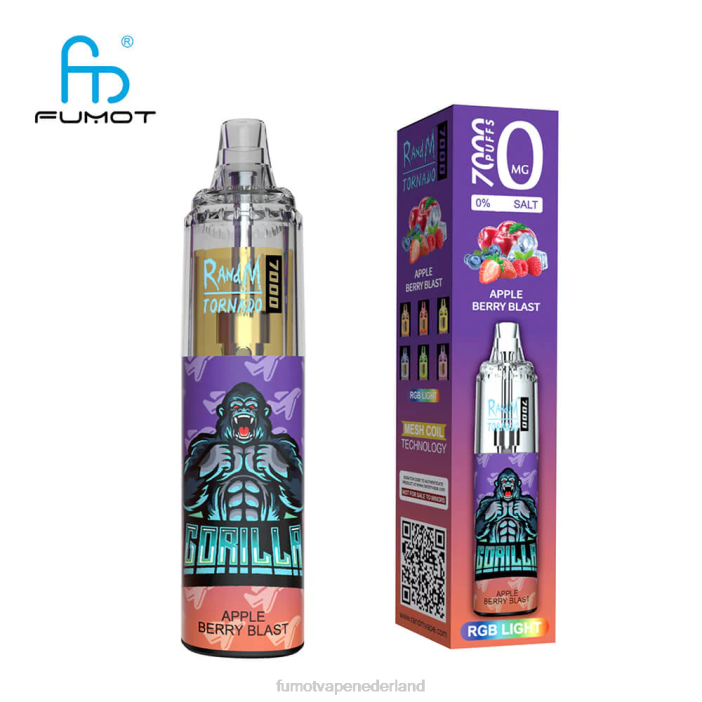 Fumot Store - Fumot Tornado 7000 wegwerp-vape-pen 0% - 14 ml (1 stuk) 2P42550 vimto verpletteren