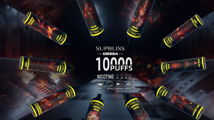 Fumot Vape Nederland - Fumot Supbliss Umbra 10000 (1 stuk) wegwerp-vape-pen - 20 ml 2P42481 Pina Colada-rum