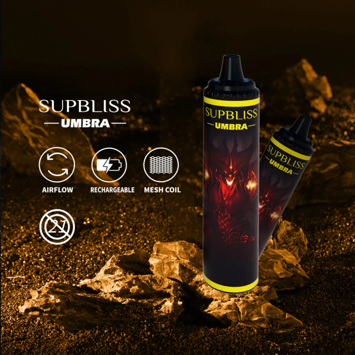 Fumot Vapes - Fumot Supbliss Umbra 10000 (1 stuk) wegwerp-vape-pen - 20 ml 2P42483 aardbei-kiwi