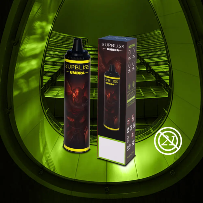 Fumot Vapes - Fumot Supbliss Umbra 10000 (1 stuk) wegwerp-vape-pen - 20 ml 2P42483 aardbei-kiwi