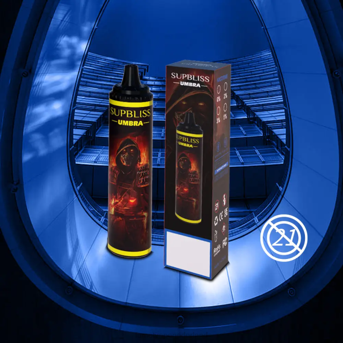 Fumot Vapes - Fumot Supbliss Umbra 10000 (1 stuk) wegwerp-vape-pen - 20 ml 2P42483 aardbei-kiwi