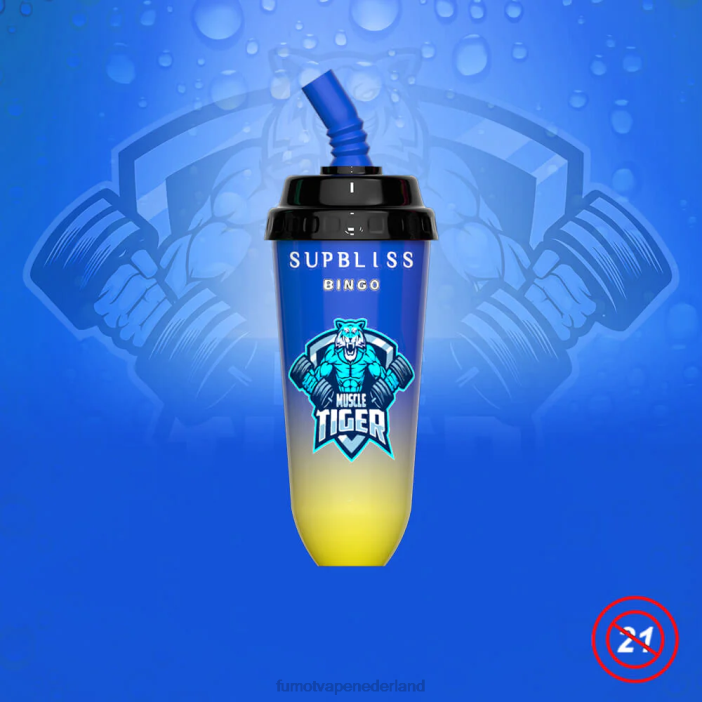 Fumot Netherlands - Fumot Supbliss Bingo 16ml 8000 wegwerp vape pod-apparaat (1 stuk) 2P42406 Sakura-druif