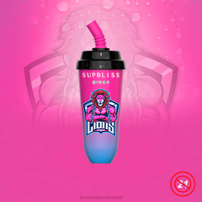 Fumot Netherlands - Fumot Supbliss Bingo 16ml 8000 wegwerp vape pod-apparaat (1 stuk) 2P42406 Sakura-druif