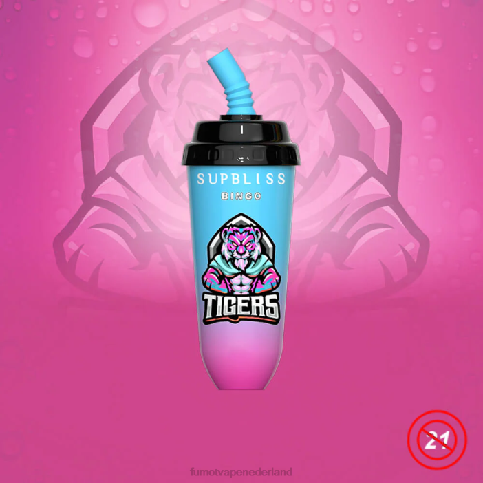 Fumot Netherlands - Fumot Supbliss Bingo 16ml 8000 wegwerp vape pod-apparaat (1 stuk) 2P42406 Sakura-druif
