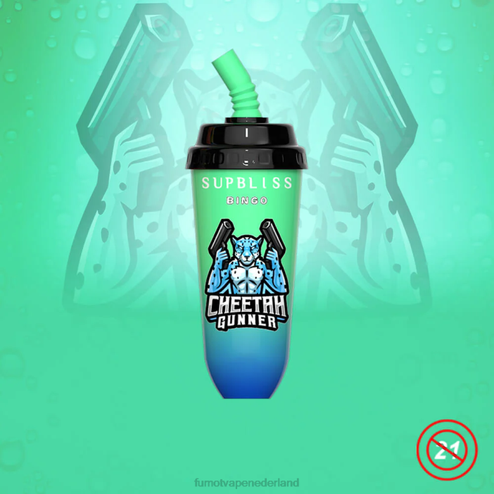 Fumot Netherlands - Fumot Supbliss Bingo 16ml 8000 wegwerp vape pod-apparaat (1 stuk) 2P42406 Sakura-druif