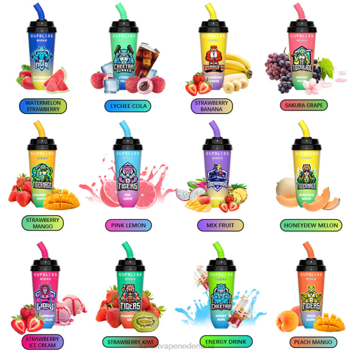 Fumot Netherlands - Fumot Supbliss Bingo 16ml 8000 wegwerp vape pod-apparaat (1 stuk) 2P42406 Sakura-druif