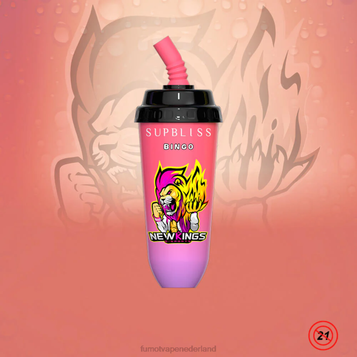 Fumot Netherlands - Fumot Supbliss Bingo 16ml 8000 wegwerp vape pod-apparaat (1 stuk) 2P42406 Sakura-druif