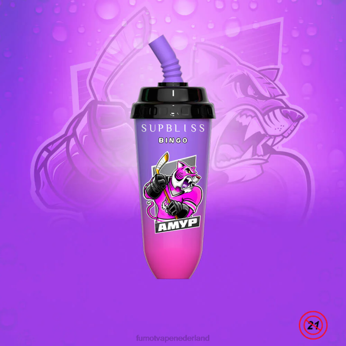 Fumot Netherlands - Fumot Supbliss Bingo 16ml 8000 wegwerp vape pod-apparaat (1 stuk) 2P42406 Sakura-druif