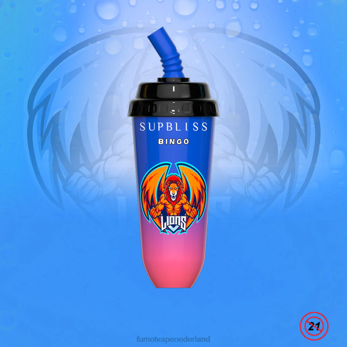 Fumot Netherlands - Fumot Supbliss Bingo 16ml 8000 wegwerp vape pod-apparaat (1 stuk) 2P42406 Sakura-druif