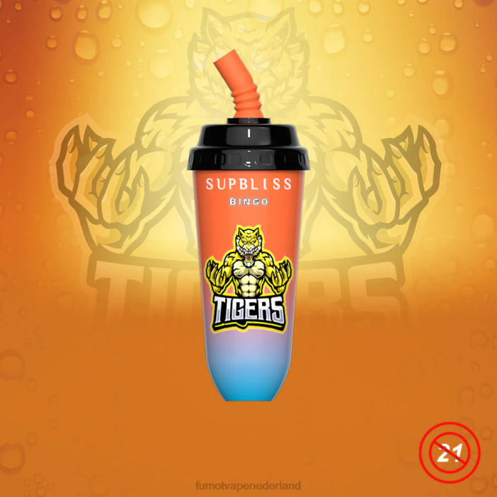 Fumot Netherlands - Fumot Supbliss Bingo 8000 wegwerp vape pod-apparaat - 16 ml (1 stuk) 2P42396 kersen perzik limonade