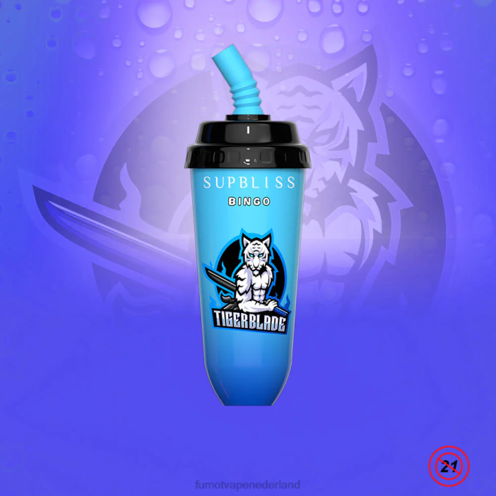 Fumot Store - Fumot Supbliss Bingo 16ml 8000 wegwerp vape pod-apparaat (1 stuk) 2P42410 aardbei-kiwi