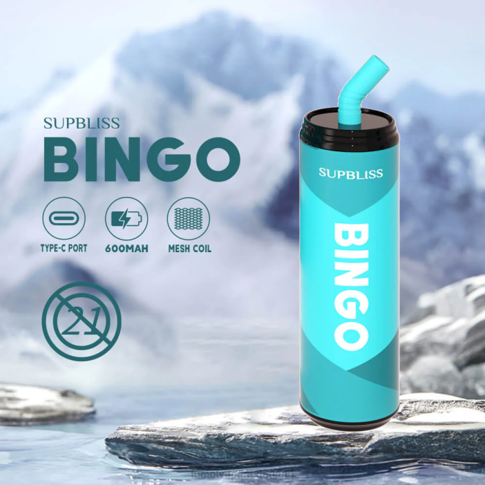 Fumot Store - Fumot Supbliss Bingo 9000 wegwerp-vape-pen (1 stuk) - 18 ml 2P42470 kiwi-passievrucht-guave