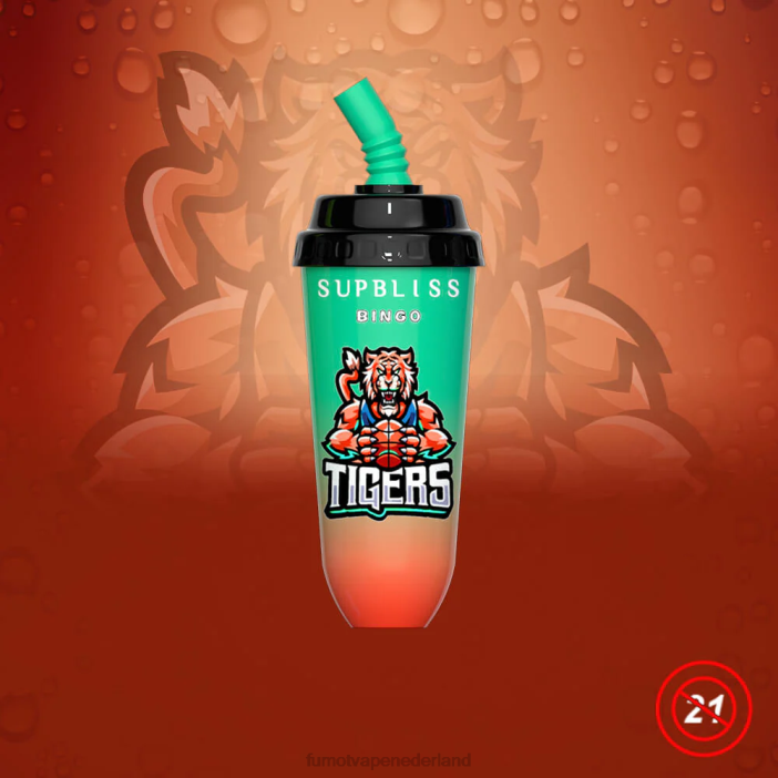 Fumot Vape Nederland - Fumot Supbliss Bingo 8000 wegwerp vape pod-apparaat - 16 ml (1 stuk) 2P42401 lychee-cola