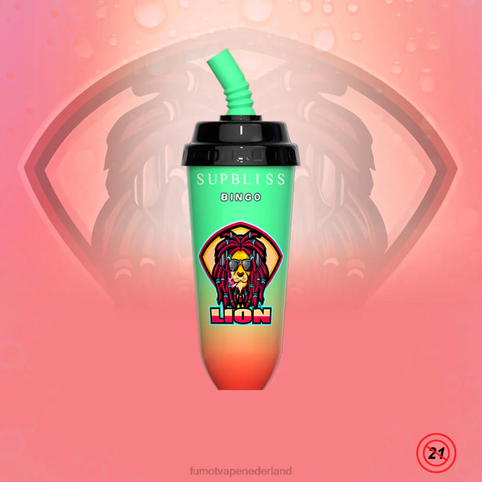 Fumot Vape Review - Fumot Supbliss Bingo 16ml 8000 wegwerp vape pod-apparaat (1 stuk) 2P42404 perzik-mango